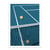 Affiche 30x40 cm - Filet Tennis Bleu - LPX Illustration