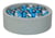 Piscine à balles Aire de jeu + 450 balles perle, argent, bleu clair - Velinda