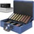 Caisse à Monnaie Profetionnelle XL 36x27x11cm- Coffret Monnaie Acier- Monnayeur, 2 clés Compartiments monnaie- Poignée Robuste- ACROPAQ