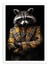 Affiche 30 x 40 cm - Raccoon Wild Suits - Philippe Hugonnard