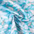 Tissu Coton imprimé Thétys mer de petits poissons sur fond Bleu ciel