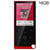 Lecteur MP4 16GB Écran Tactile 2.4 Pouces Support E-Book Alarme Argenté Rouge YONIS