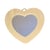 Miroir en bois coeur 12 x 10 cm intérieur 8 cm