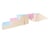 Passerelle 5 blocs rose bleu jaune pastel - Velinda - Marron