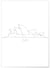 Affiche Line Art Sydney | A3 : 29,7x42cm