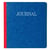 Piqûre 21x19cm journal folioté 80 pages - Couleurs assorties - Exacompta