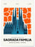 Affiche Espagne Sagrada Familia | A3 : 29,7x42cm