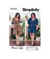 Patron Simplicity 9329 - Robe avec haut croisé et manches raglan bouffantes du 34 au 52 (FR) taille n°FR 34-42