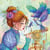 Puzzle 1000 pièces - La Fille aux Oiseaux - Grafika