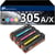 Pack 4 toners compatible HP 305A/X - 123CONSOMMABLES