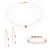 Collier, bracelet et boucles d'oreilles Lumia en pierres de Lune - Sloya