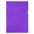 Etui carton de 100 pochettes coin PVC lisse haute résistance 13/100e - A4 - Violet - Exacompta