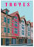 Affiche ville Troyes | A3 : 29,7x42cm