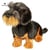 Teckel a poil dur assis 30cm - Anima - Beige