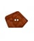 Bouton en forme de pentagone 2 trous 40mm - Prym Brun Moyen marron