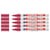 Lot de 5 marqueurs peinture brillante pointe ogive 0,8 mm - EDDING - Rouge
