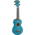 Mahalo MS1TBU Slimline - Ukulélé Soprano - Tilleul - Bleu Satin - Housse incluse