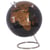 Globe Terrestre Déco Noir et Cuivré à Magnets pour Salon Chambre ou Bureau s'Adapte à Tout Type de Style d'Intérieur Moderne et Traditionnel Beliani