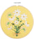 Kit de Broderie "Daisies" avec Cercle en Bois de 15cm – Trimits | Un Kit Parfait pour Débutants et Experts 52 Daisies