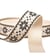 Sangle fleurs ethnique 38mm beige/noir au mètre