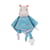 Carré Doudou Bebe Bamboo - Hippopotame - 24 cm s/carte