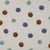 Tissu Flanelle de Coton Zoé smiley Marron sur fond Ecru