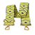 Bandoulière sangle de sac imprimé ethnique 40mmx140cm jaune maïs