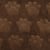 Tissu Fausse fourrure Misha patoune uni Brun chocolat