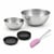Set de 9 ustensiles de pâtisserie 6 moules à gâteaux 2 bols et 1 spatule Black mettallic Black mettallic Zenker  Black mettallic
