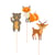 Cake Toppers Animaux de la Forêt - Recyclable