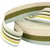 Film 20m sangle bandes double face  40mm Vert/beige