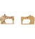 Bouton en bois découpé machine à coudre 17mm x 5mm