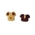9 boutons fantaisies scrapbooking décoration couture TETE DE CHIEN
