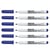 Lot de 6 feutres tableau blanc effaçable à sec pointe ogive moyenne 4mm - GIOTTO - Bleu