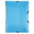 Chemise à élastiques 3 rabats polypropylène Chromaline Pastel - A4 - Bleu pastel - x 25 - Exacompta