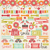 Feuille 30,5cm x 30,5cm de stickers spring bloom KAISERCRAFT