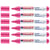 Lot de 6 marqueurs textiles permanents pointe ronde 2-3 mm - EDDING - Rose Fluorescent