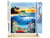 Peinture par Numéro Figured'Art - Dauphins dans le lagon - Kit de Loisir Créatif DIY Numéro d'Art Complet - 40x50cm toile roulée + châssis en bois à monter