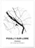 Affiche Carte Pouilly-sur-Loire | A3 : 29,7x42cm