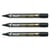 Lot de 3 marqueurs permanents - PILOT - Pointe biseau large - Noir