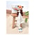 Doudou attache sucette peluche panda roux - 12 cm - Unicef