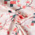 Tissu Coton imprimé Sudo flower japan sur fond Blanc
