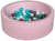 Piscine à balles Aire de jeu + 150 balles rose blanc,gris,turquoise - Velinda