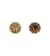 Bouton strass rouille