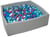 Piscine à balles pour enfant, 120x120 cm + 1200 balles blanc, bleu, rose, gris, turquoise - Velinda