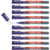 Lot de 10 marqueurs pour tableaux blancs effaçables - EDDING - Pointe fine 1 mm - Violet