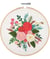 Kit de Broderie "Rose" avec Cercle en Bois de 15 cm – Trimits 60 Rose