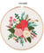 Kit de Broderie "Rose" avec Cercle en Bois de 15 cm - Trimits 60 Rose