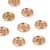 Lot de 3 boutons alliage 4 trous 10mm or