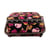 Boîte à couture 20x20x11cm bulles fuchsia fonds noir